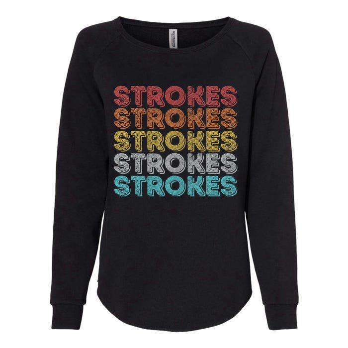 Vintage Retro Strokes Womens California Wash Sweatshirt