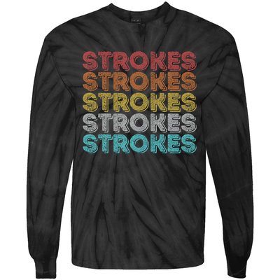 Vintage Retro Strokes Tie-Dye Long Sleeve Shirt