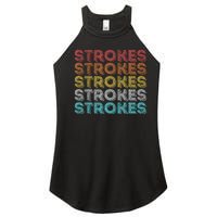 Vintage Retro Strokes Women's Perfect Tri Rocker Tank