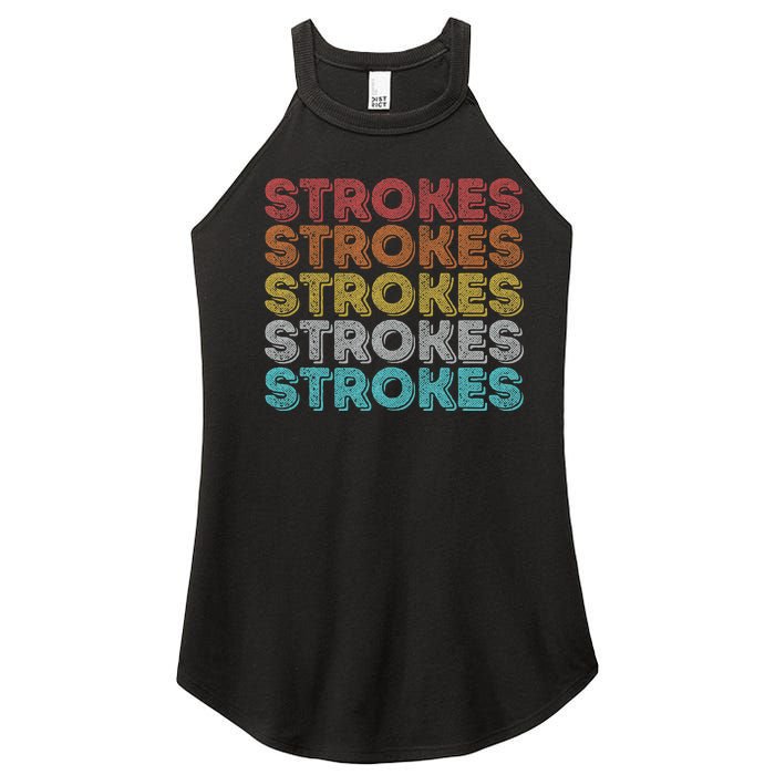 Vintage Retro Strokes Women's Perfect Tri Rocker Tank