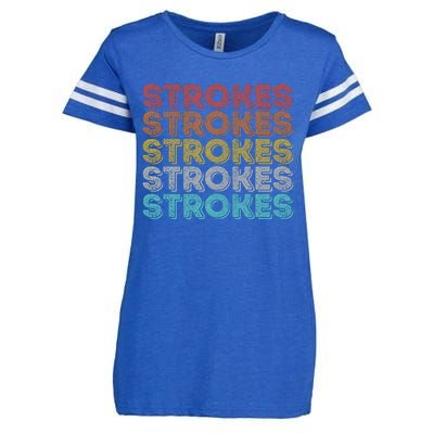 Vintage Retro Strokes Enza Ladies Jersey Football T-Shirt