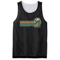 Vintage Retro Summer Vacation Mexico Cancun Beach Mesh Reversible Basketball Jersey Tank