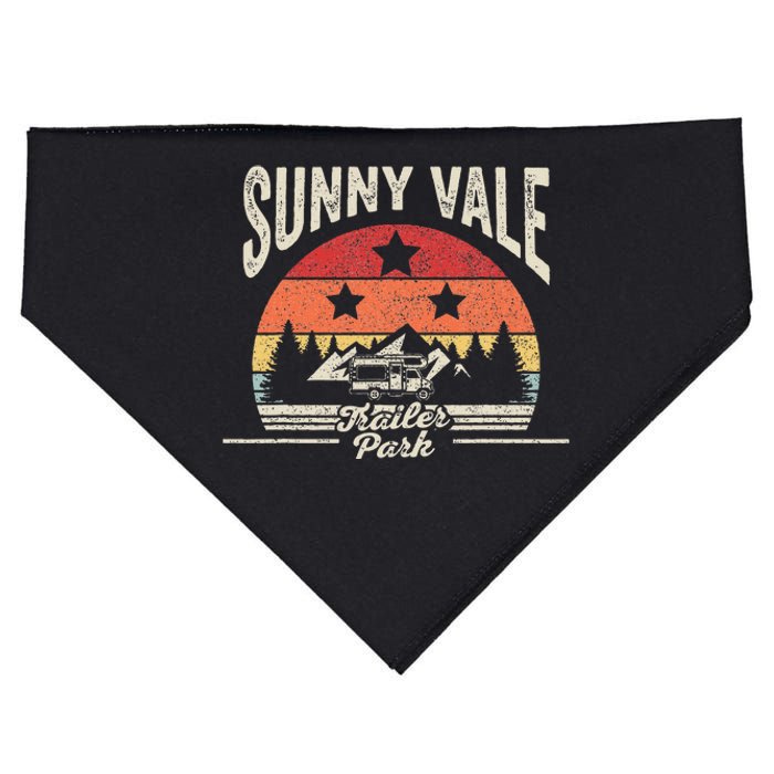 Vintage Retro Sunnyvale Trailer Park USA-Made Doggie Bandana