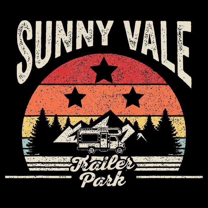 Vintage Retro Sunnyvale Trailer Park Backpack