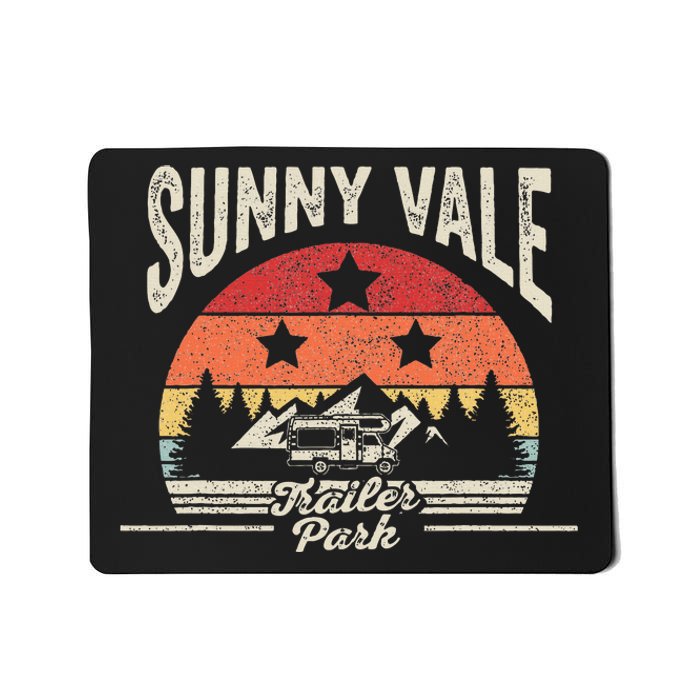 Vintage Retro Sunnyvale Trailer Park Mousepad