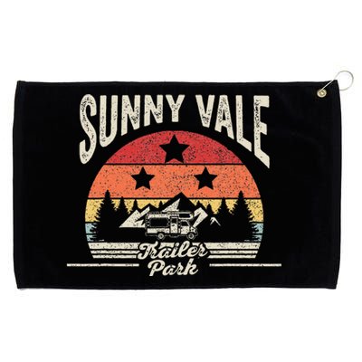 Vintage Retro Sunnyvale Trailer Park Grommeted Golf Towel