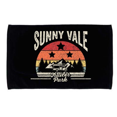 Vintage Retro Sunnyvale Trailer Park Microfiber Hand Towel