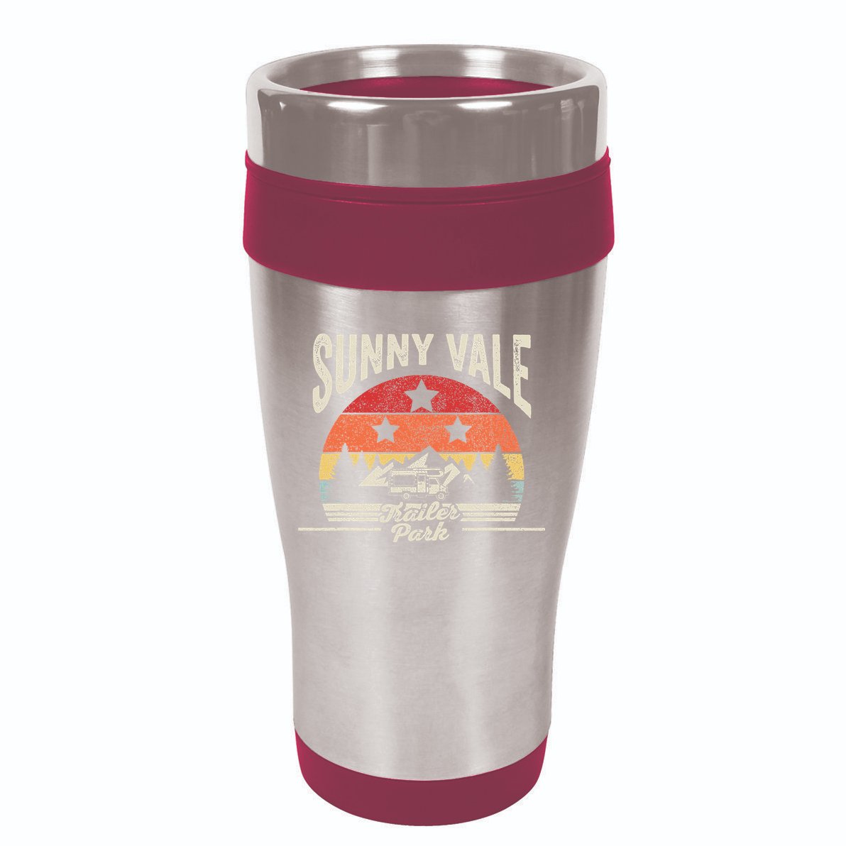 Vintage Retro Sunnyvale Trailer Park 16oz Travel Tumbler
