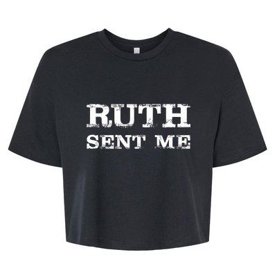 Vintage Ruth Sent Me RBG Ruth Bader Ginsburg Vote Bella+Canvas Jersey Crop Tee