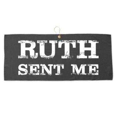 Vintage Ruth Sent Me RBG Ruth Bader Ginsburg Vote Large Microfiber Waffle Golf Towel