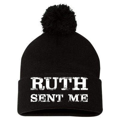 Vintage Ruth Sent Me RBG Ruth Bader Ginsburg Vote Pom Pom 12in Knit Beanie