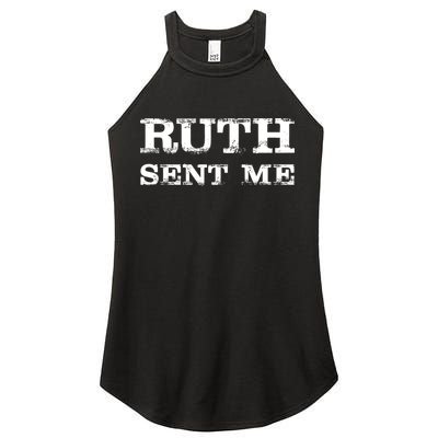 Vintage Ruth Sent Me RBG Ruth Bader Ginsburg Vote Women's Perfect Tri Rocker Tank
