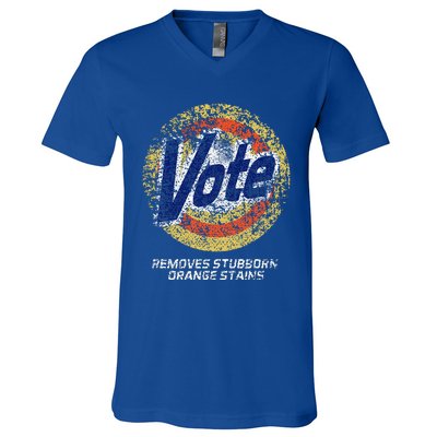 Vote Removes Stubborn Orange Stains 86 45 Vote 8645 V-Neck T-Shirt