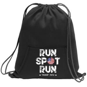 Vote Run Spot Run 2024 Trumpharris Presidential Debate Sweatshirt Cinch Pack Bag