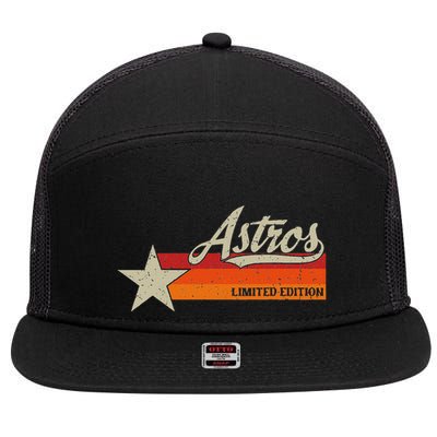 Vintage Retro Style 70s 80s First Name 7 Panel Mesh Trucker Snapback Hat