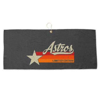 Vintage Retro Style 70s 80s First Name Large Microfiber Waffle Golf Towel
