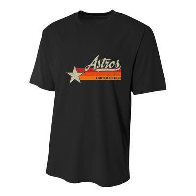 Vintage Retro Style 70s 80s First Name Youth Performance Sprint T-Shirt