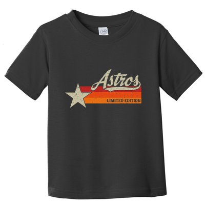 Vintage Retro Style 70s 80s First Name Toddler T-Shirt