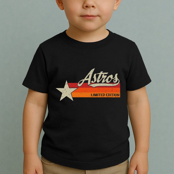 Vintage Retro Style 70s 80s First Name Toddler T-Shirt
