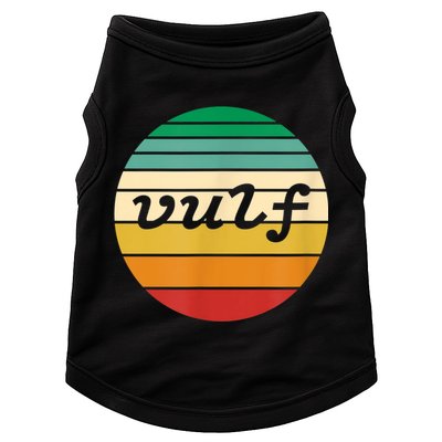 Vulf Retro Sunset Vulfpeck Design Doggie Tank