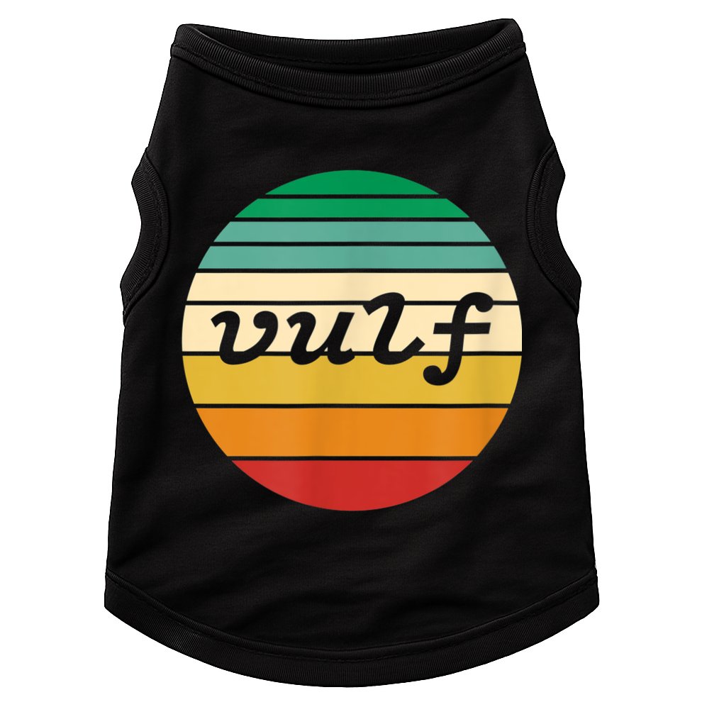 Vulf Retro Sunset Vulfpeck Design Doggie Tank