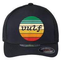 Vulf Retro Sunset Vulfpeck Design Flexfit Unipanel Trucker Cap