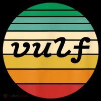 Vulf Retro Sunset Vulfpeck Design Flexfit Unipanel Trucker Cap