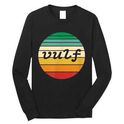 Vulf Retro Sunset Vulfpeck Design Long Sleeve Shirt