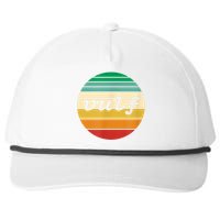 Vulf Retro Sunset Vulfpeck Design Snapback Five-Panel Rope Hat