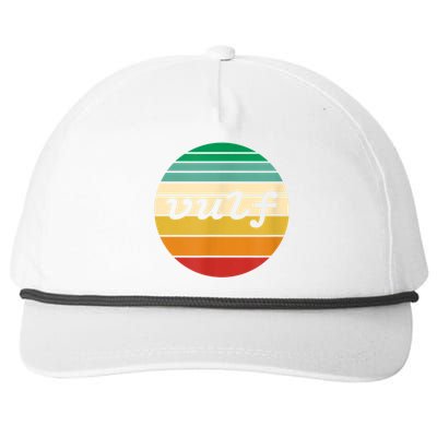 Vulf Retro Sunset Vulfpeck Design Snapback Five-Panel Rope Hat