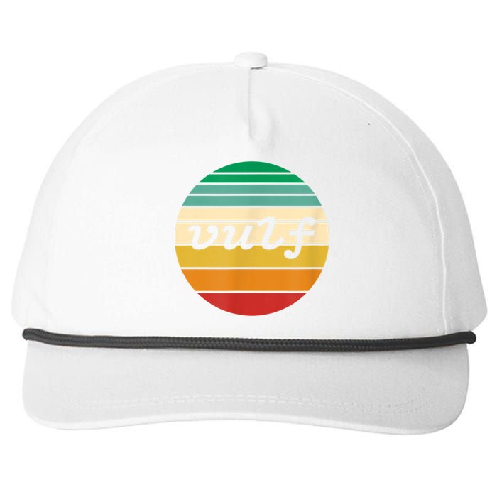 Vulf Retro Sunset Vulfpeck Design Snapback Five-Panel Rope Hat