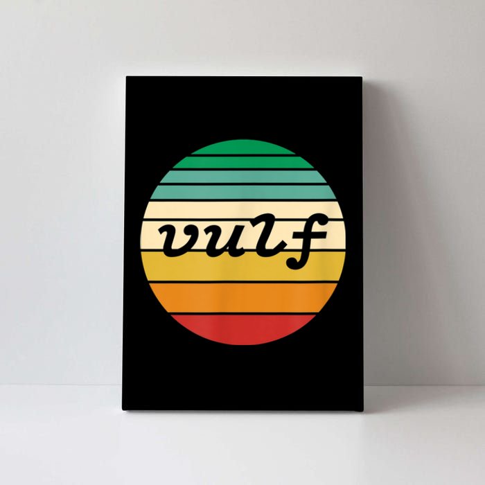 Vulf Retro Sunset Vulfpeck Design Canvas