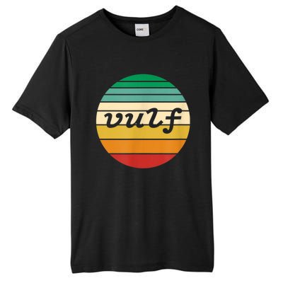 Vulf Retro Sunset Vulfpeck Design Tall Fusion ChromaSoft Performance T-Shirt