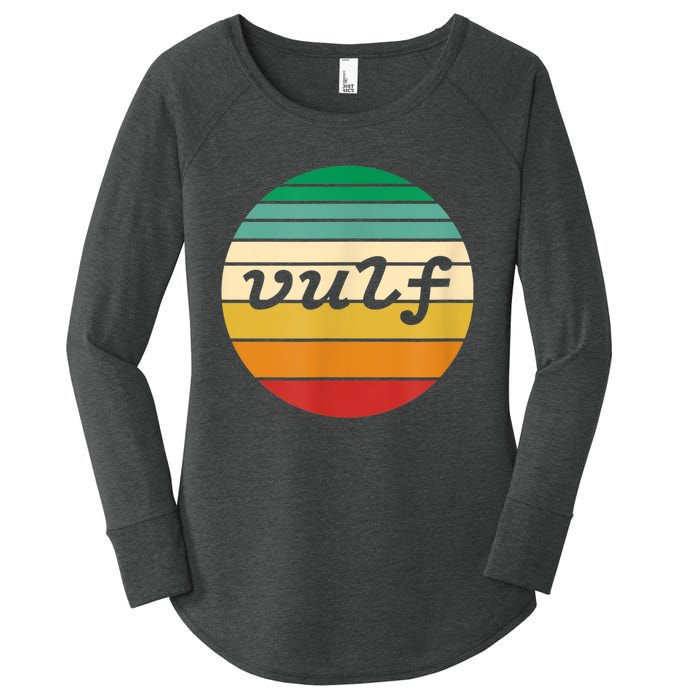 Vulf Retro Sunset Vulfpeck Design Women's Perfect Tri Tunic Long Sleeve Shirt