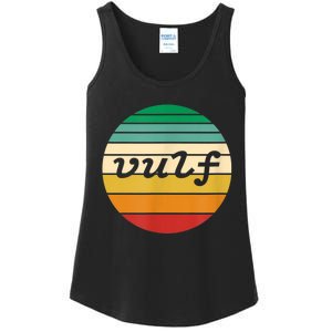 Vulf Retro Sunset Vulfpeck Design Ladies Essential Tank