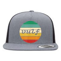 Vulf Retro Sunset Vulfpeck Design Flat Bill Trucker Hat