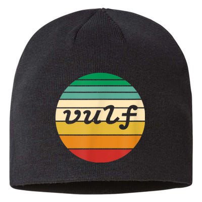 Vulf Retro Sunset Vulfpeck Design Sustainable Beanie