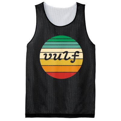 Vulf Retro Sunset Vulfpeck Design Mesh Reversible Basketball Jersey Tank