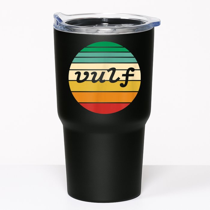 Vulf Retro Sunset Vulfpeck Design Tumbler
