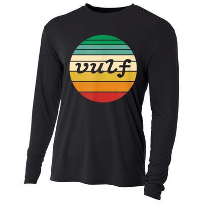 Vulf Retro Sunset Vulfpeck Design Cooling Performance Long Sleeve Crew