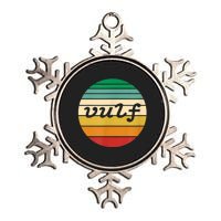 Vulf Retro Sunset Vulfpeck Design Metallic Star Ornament