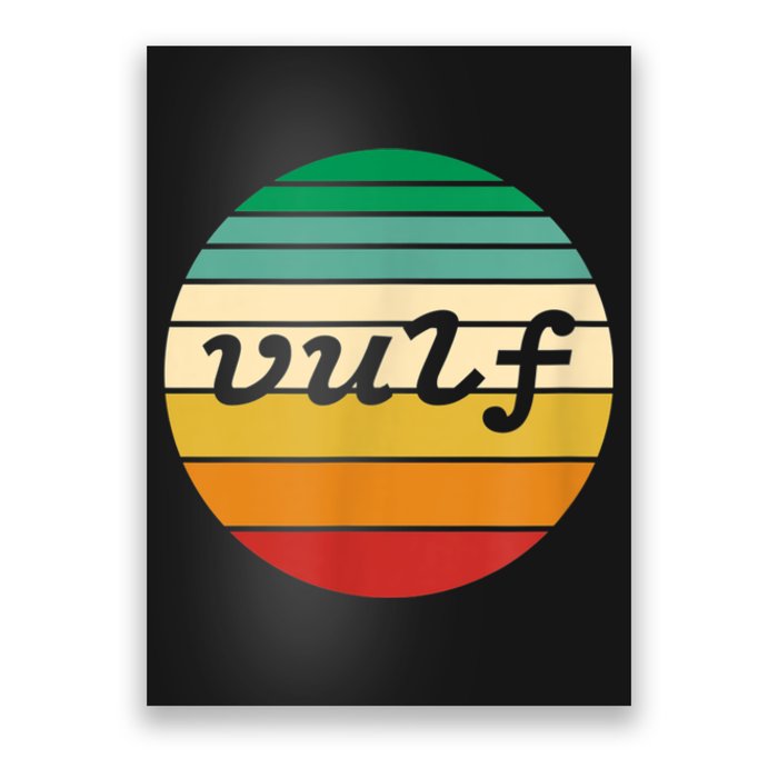 Vulf Retro Sunset Vulfpeck Design Poster