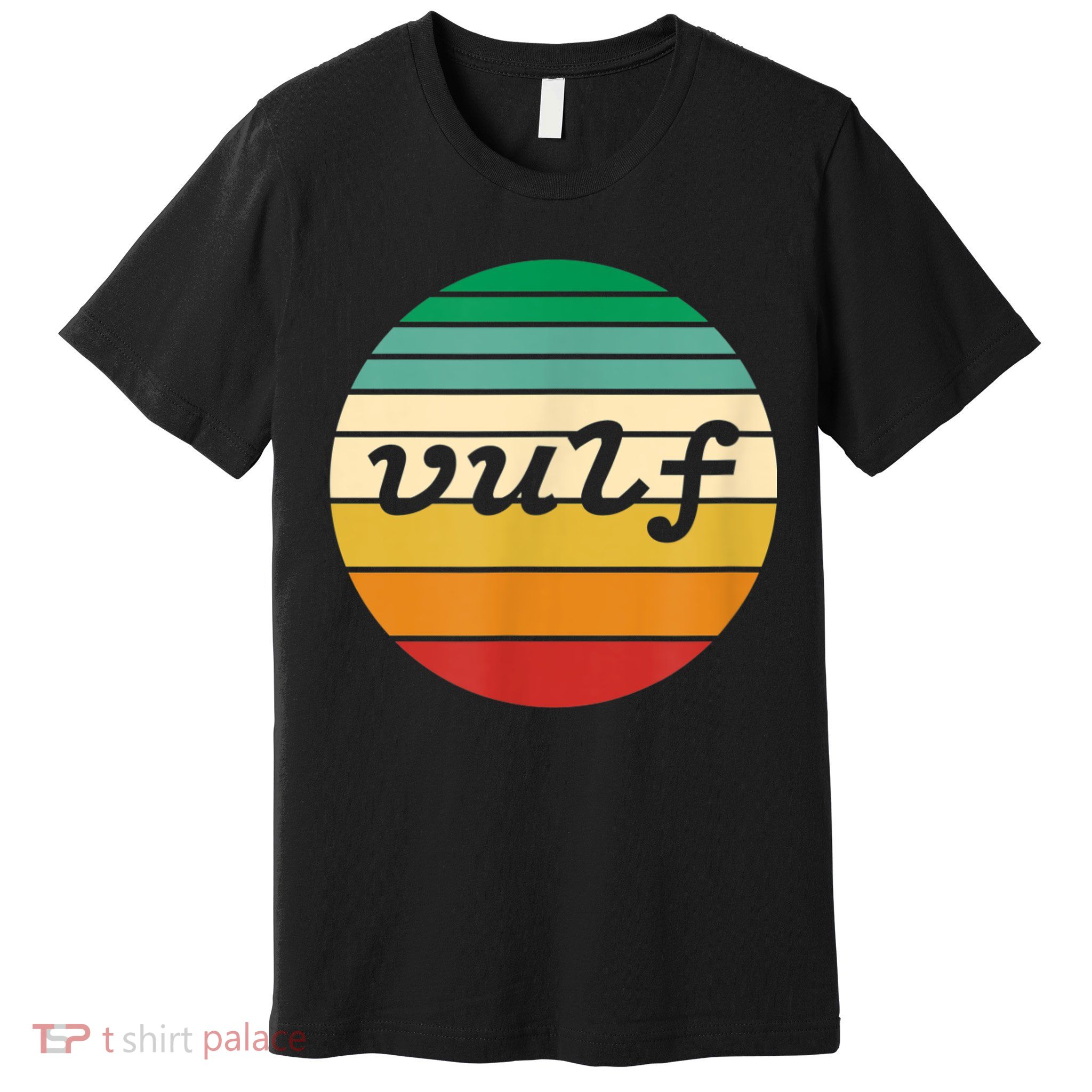 Vulf Retro Sunset Vulfpeck Design Premium T-Shirt