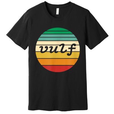 Vulf Retro Sunset Vulfpeck Design Premium T-Shirt