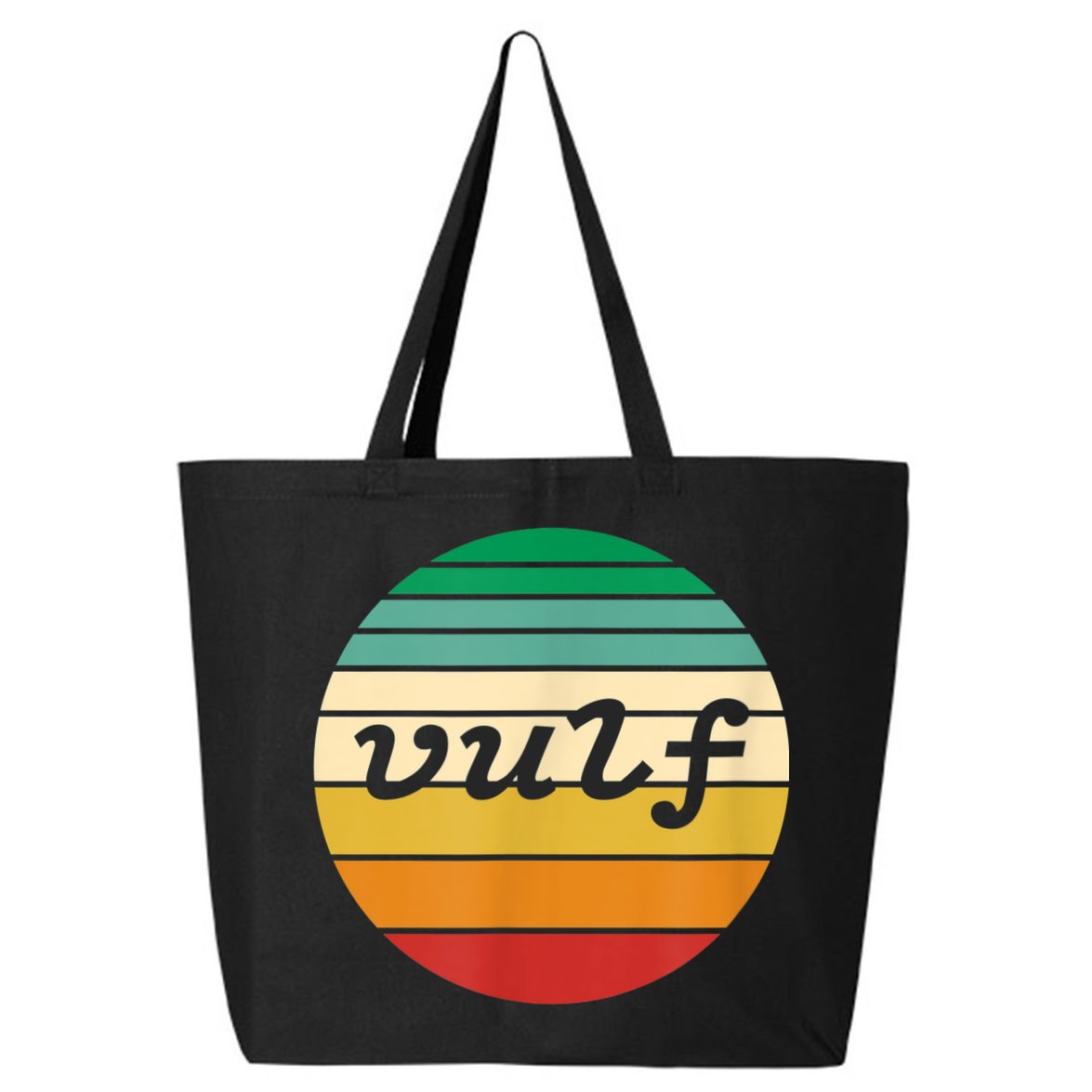 Vulf Retro Sunset Vulfpeck Design 25L Jumbo Tote