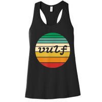 Vulf Retro Sunset Vulfpeck Design Women's Racerback Tank