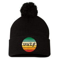 Vulf Retro Sunset Vulfpeck Design Pom Pom 12in Knit Beanie