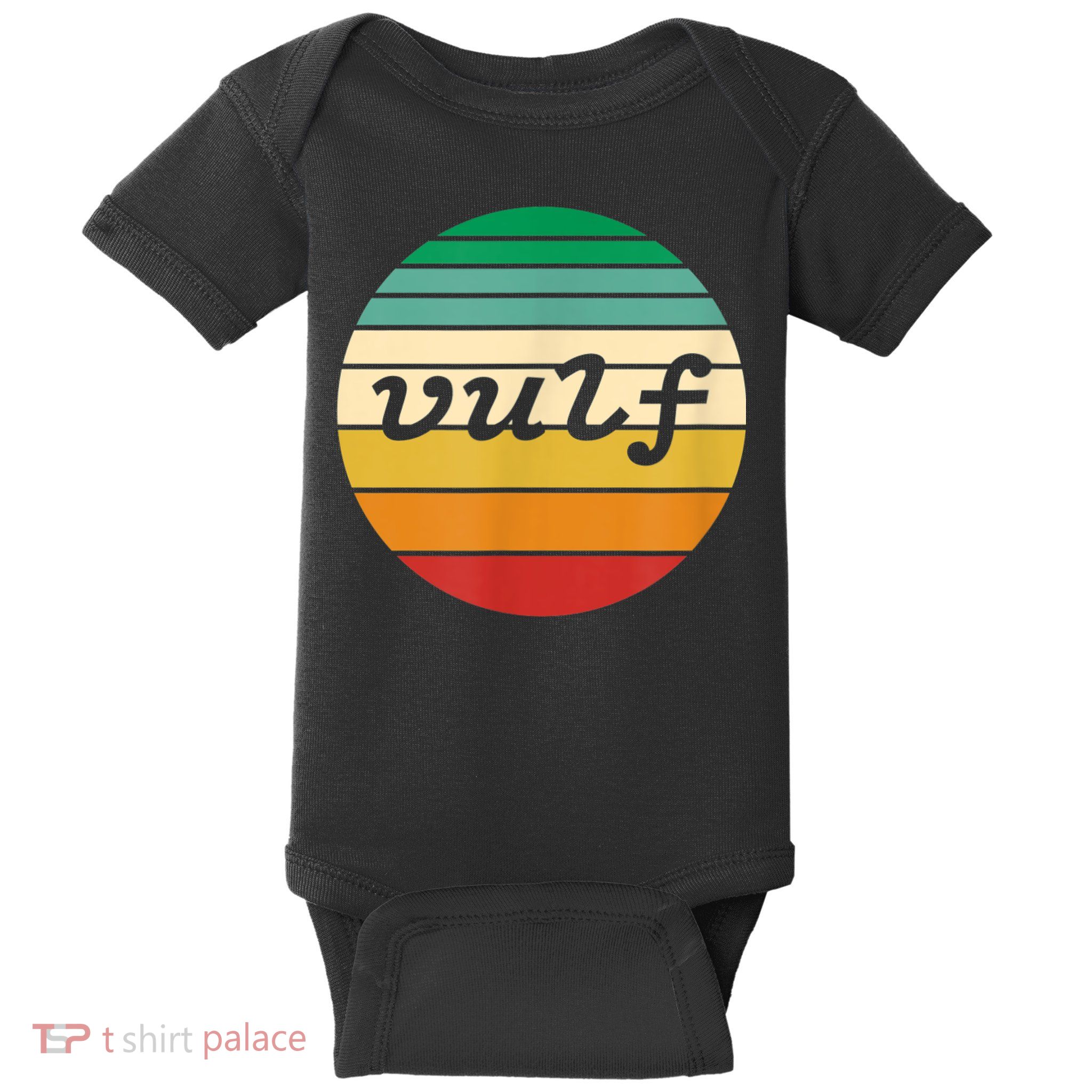 Vulf Retro Sunset Vulfpeck Design Baby Bodysuit