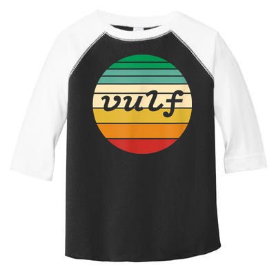 Vulf Retro Sunset Vulfpeck Design Toddler Fine Jersey T-Shirt