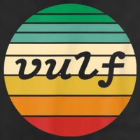 Vulf Retro Sunset Vulfpeck Design Golf Towel